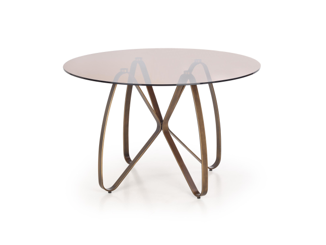 Apvalus stiklinis stalas LUNGO 2 Apvalus stiklinis stalas LUNGO 2