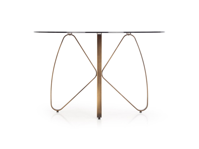 Apvalus stiklinis stalas LUNGO 3 Apvalus stiklinis stalas LUNGO 3