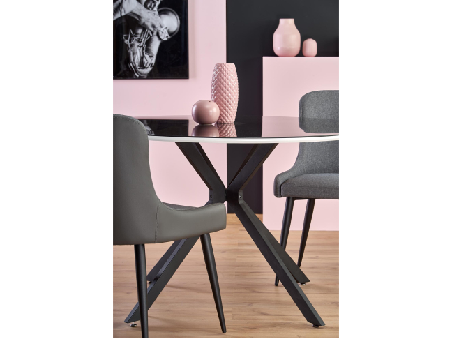 Apvalus stiklinis stalas AVELAR 3 Apvalus stiklinis stalas AVELAR 3