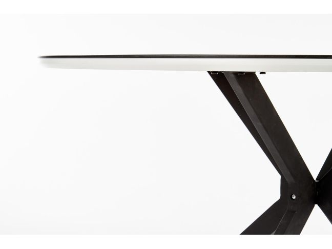 Apvalus stiklinis stalas AVELAR 8 Apvalus stiklinis stalas AVELAR 8