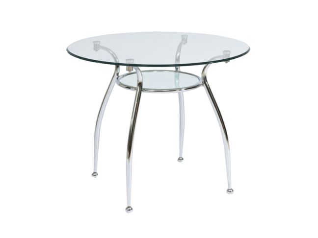 Apvalus stiklinis stalas FINEZJA A Apvalus stiklinis stalas FINEZJA A