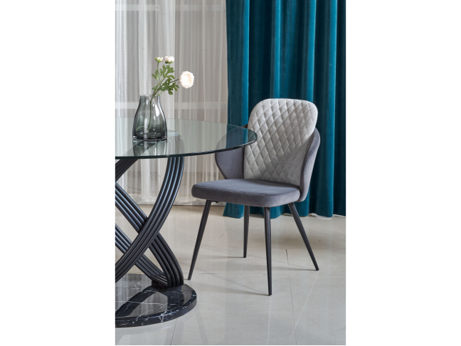 Apvalus stiklinis stalas OPTICO 2