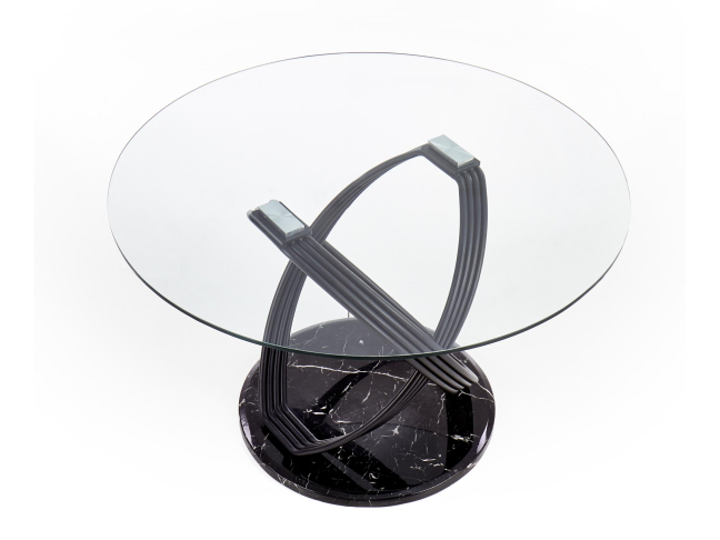 Apvalus stiklinis stalas OPTICO 8