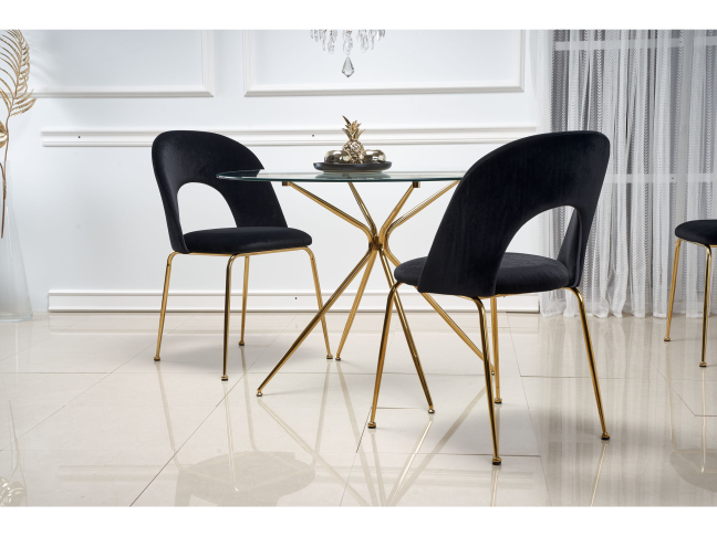 Apvalus stiklinis stalas RONDO 3 Apvalus stiklinis stalas RONDO 3