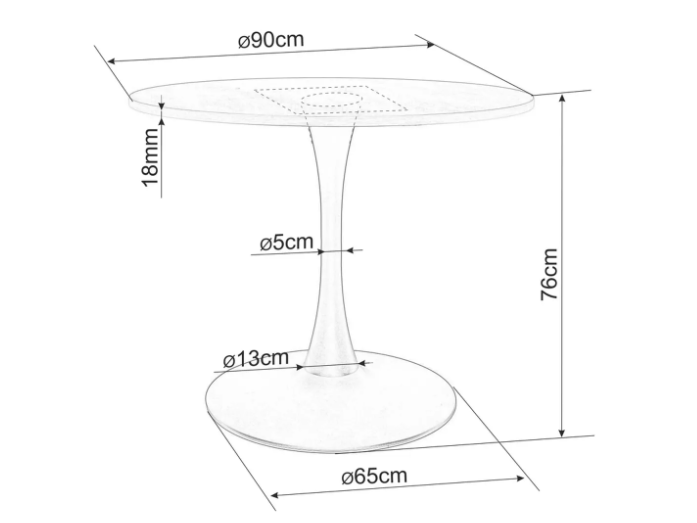 Apvalus stalas AMADEO II 4 Apvalus stalas AMADEO II 4