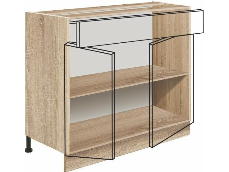 Apatinė spintelė (90cm) GLO-7D 1