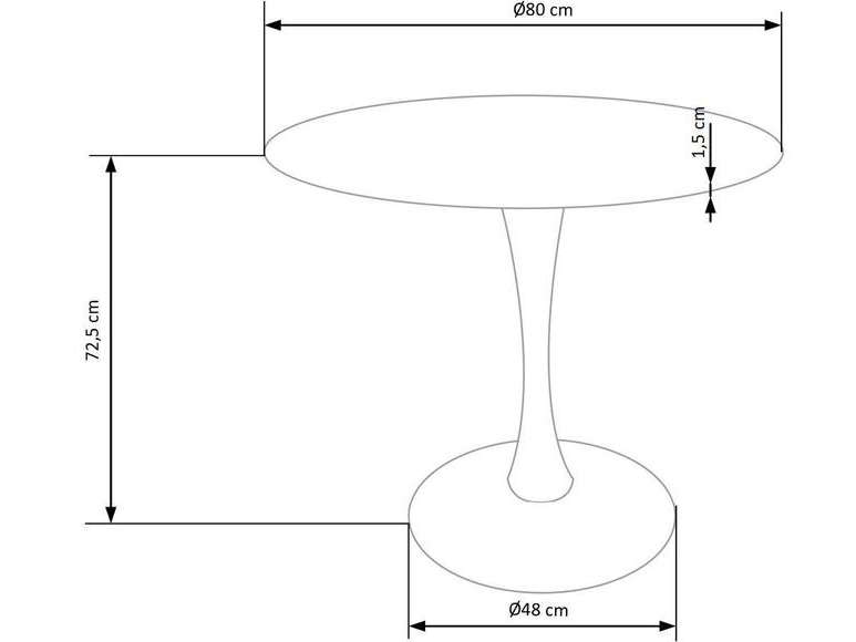 Apvalus stalas DENVER 10
