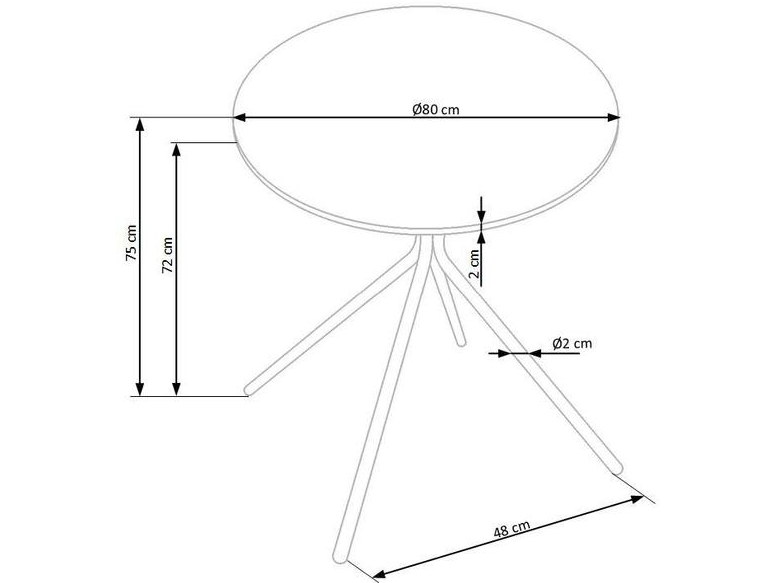 Apvalus stalas FONDI 8