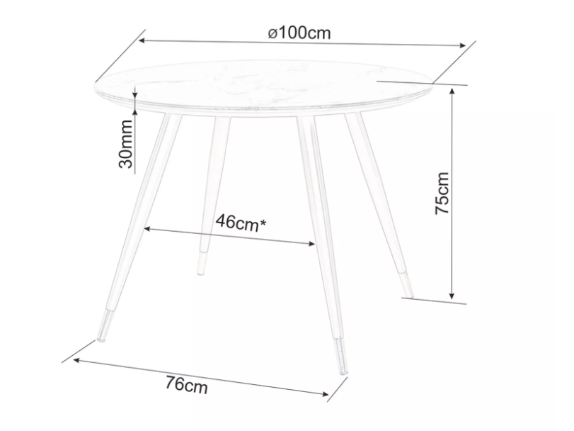 Apvalus stalas CYRYL II 9