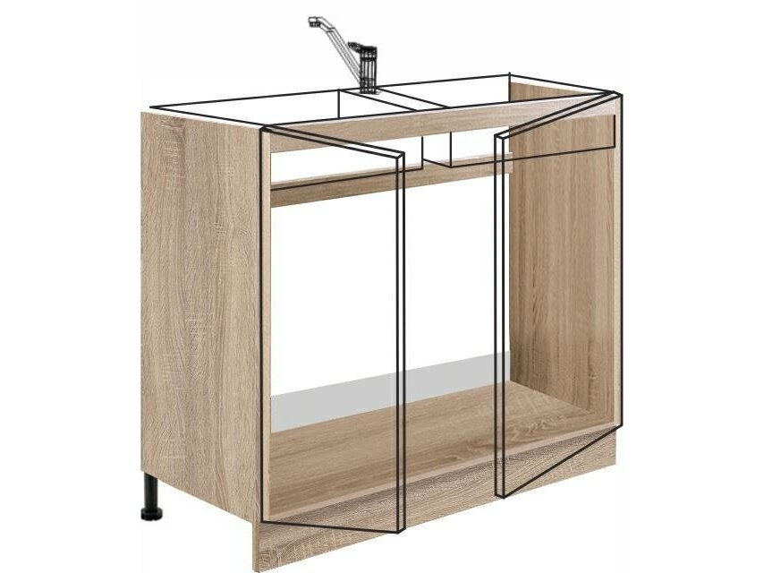 Apatinė spintelė kriauklei (90cm) INF-13D 1 Apatinė spintelė kriauklei (90cm) INF-13D 1