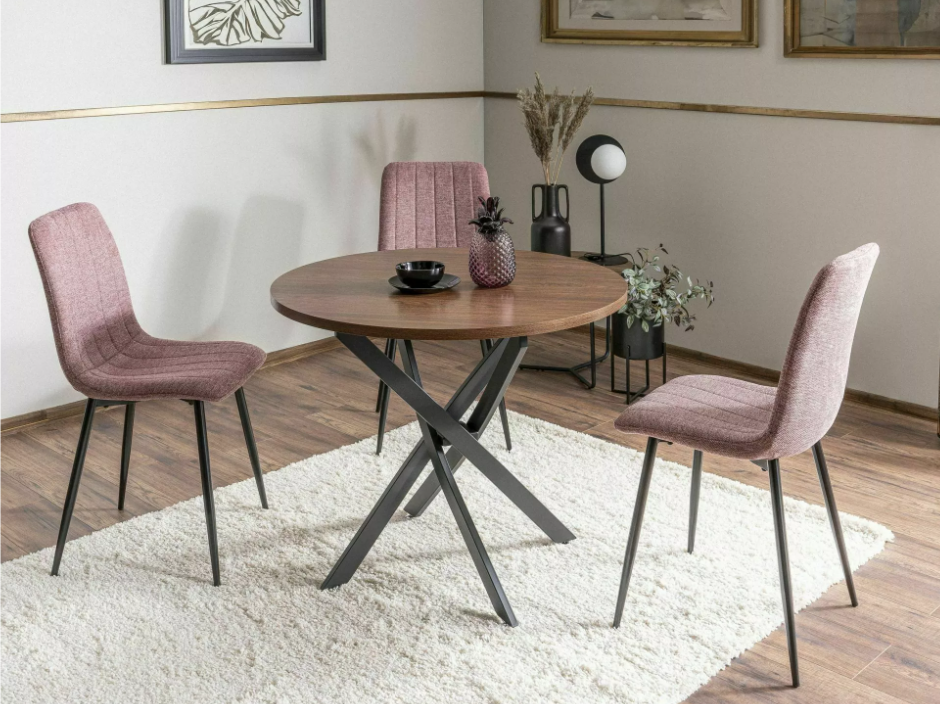 Apvalus stalas AGIS RIEŠUTAS