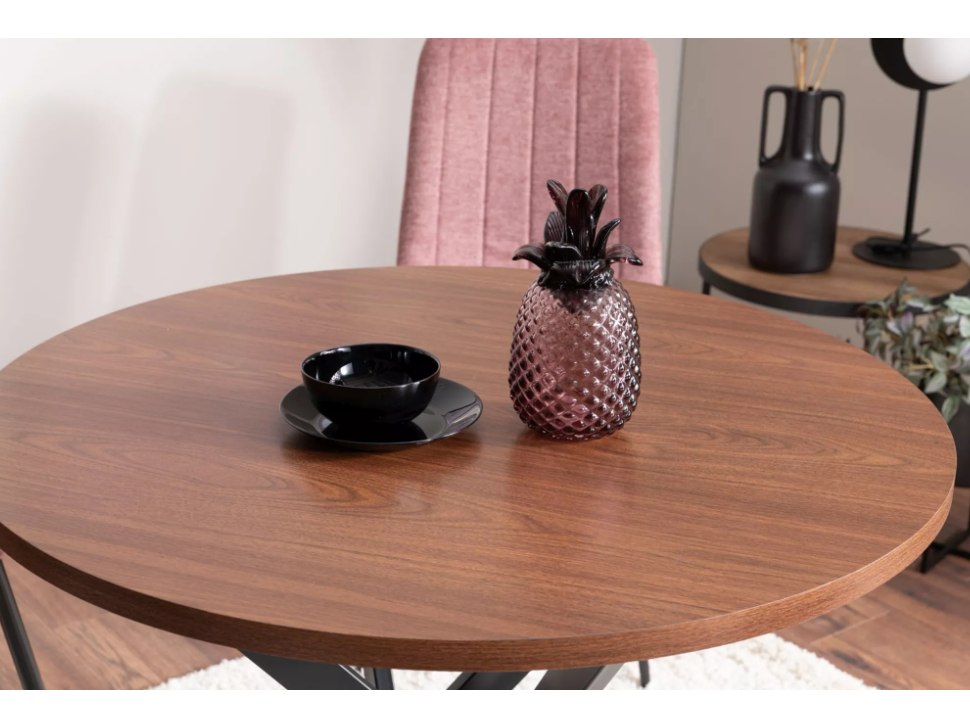 Apvalus stalas AGIS RIEŠUTAS 4