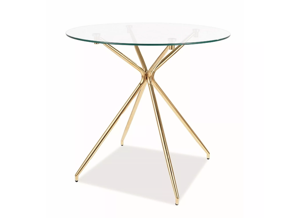 Apvalus stiklinis stalas AZALIA 80 4 Apvalus stiklinis stalas AZALIA 80 4