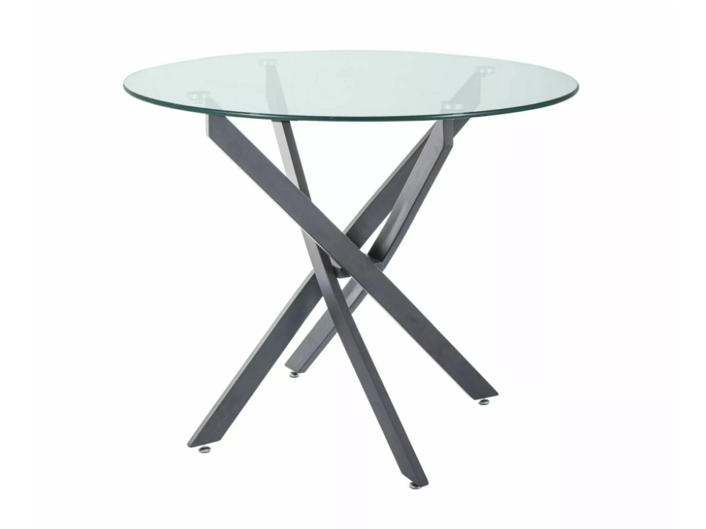 Apvalus stiklinis stalas AGIS 1 Apvalus stiklinis stalas AGIS 1