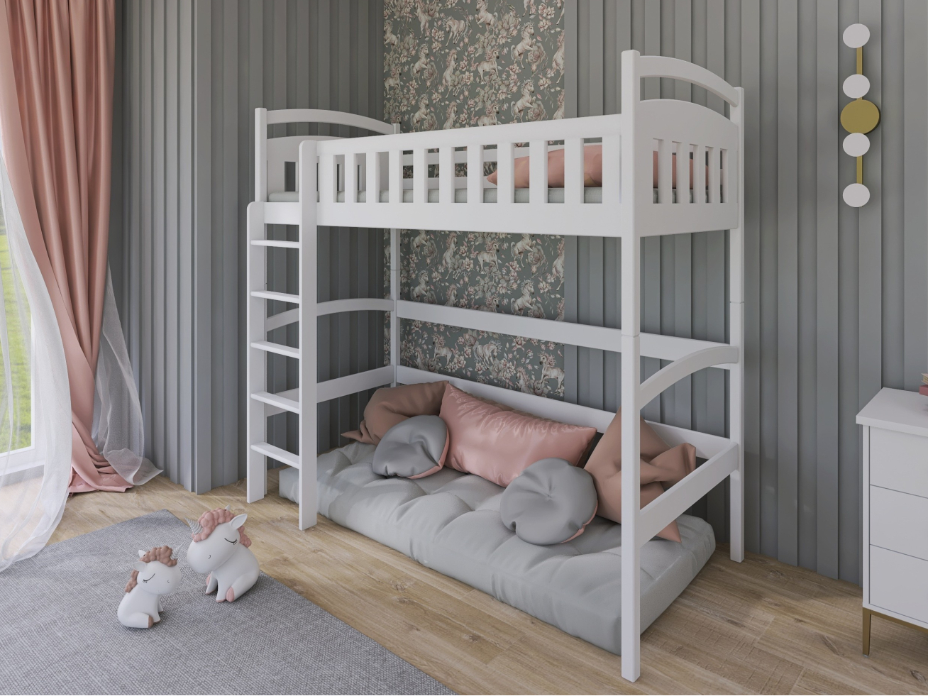 Aukšta vaikiška lova MIA 80x160