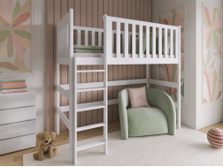 Aukšta vaikiška lova LAURA 90x190