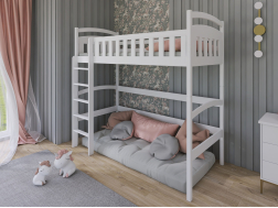 Aukšta vaikiška lova MIA 90x190