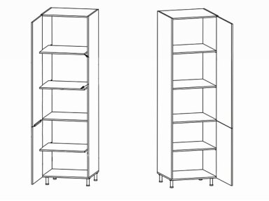 Aukšta virtuvinė spintelė Langen D60R Aukšta virtuvinė spintelė Langen D60R