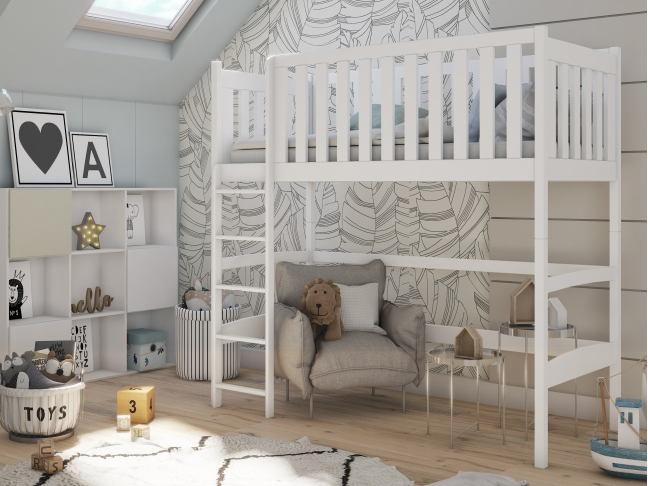Aukšta vaikiška lova LAURA 80x160 1