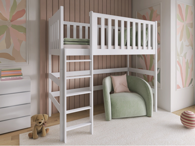 Aukšta vaikiška lova LAURA 80x160 2 Aukšta vaikiška lova LAURA 80x160 2