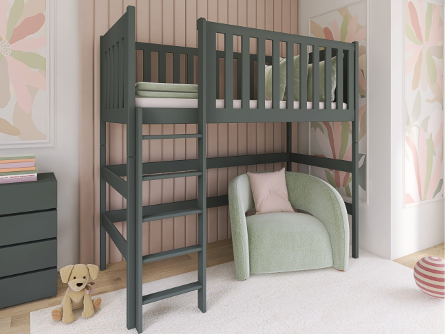 Aukšta vaikiška lova LAURA 80x160 3