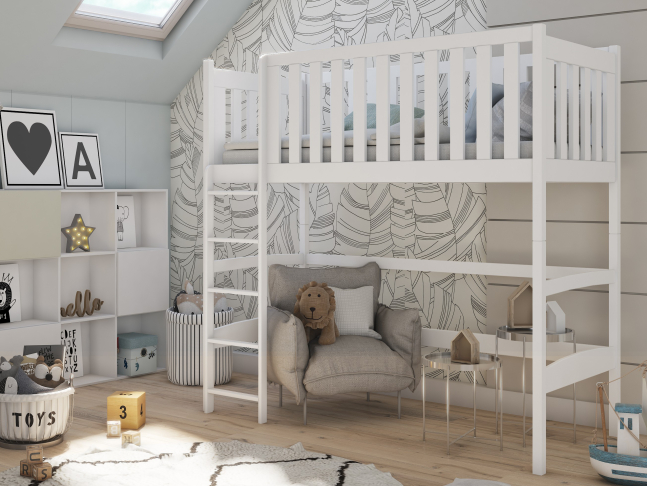 Aukšta vaikiška lova LAURA 80x180 1