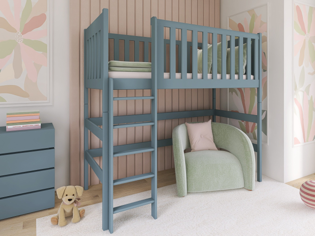 Aukšta vaikiška lova LAURA 80x180