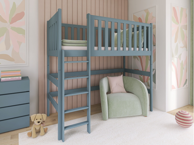 Aukšta vaikiška lova LAURA 90x190