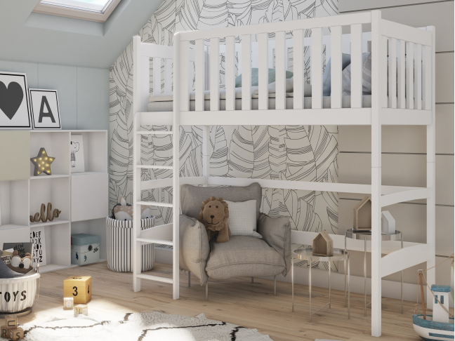 Aukšta vaikiška lova LAURA 80x200 1