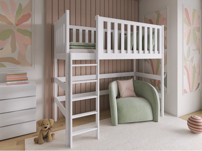 Aukšta vaikiška lova LAURA 80x200 2 Aukšta vaikiška lova LAURA 80x200 2