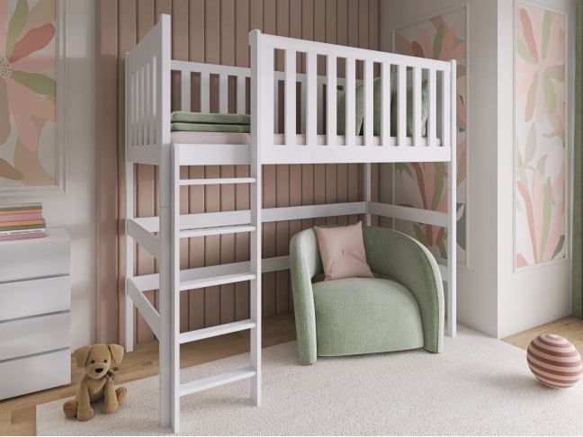 Aukšta vaikiška lova LAURA 90x200 3 Aukšta vaikiška lova LAURA 90x200 3