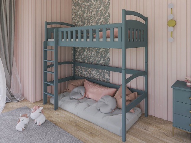 Aukšta vaikiška lova MIA 80x160 3 Aukšta vaikiška lova MIA 80x160 3