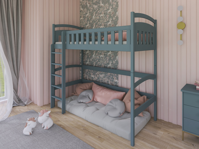 Aukšta vaikiška lova MIA 80x200 3