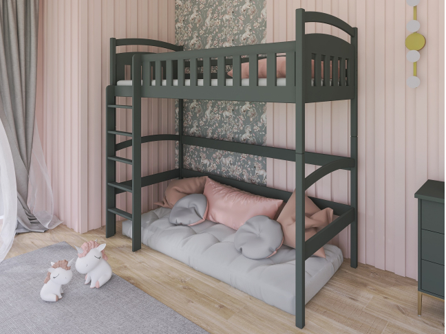Aukšta vaikiška lova MIA 90x200 2