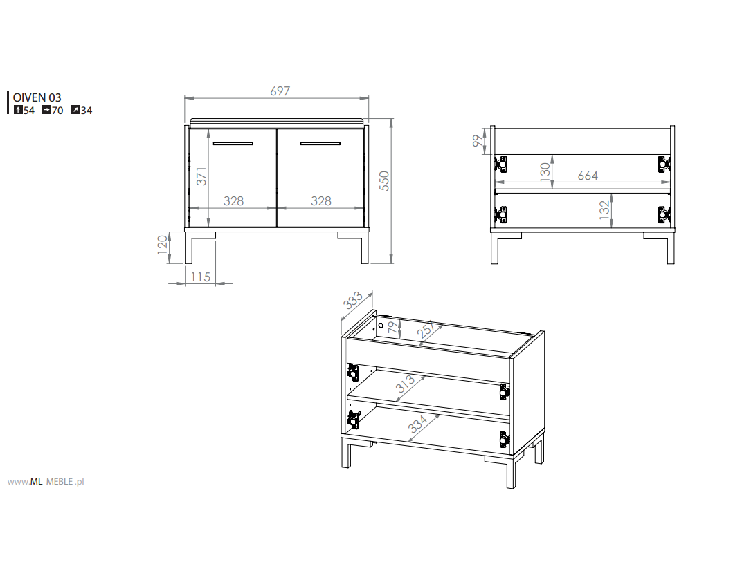 Batų Dėžė OIVEN 03 8 Batų Dėžė OIVEN 03 8
