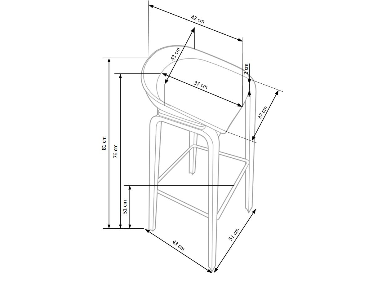 Baro kėdė H-86 7 Baro kėdė H-86 7