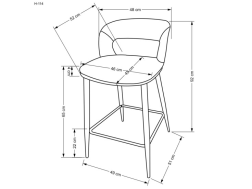 Baro kėdė H-114