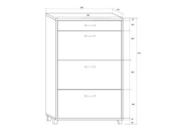 Batų dėžė ARES 3/1