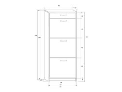 Batų dėžė ATHENA 3/60