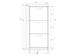 Batų dėžė ATHENA 3/60L