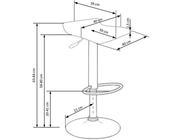 Baro kėdė H-1 1 Baro kėdė H-1 1