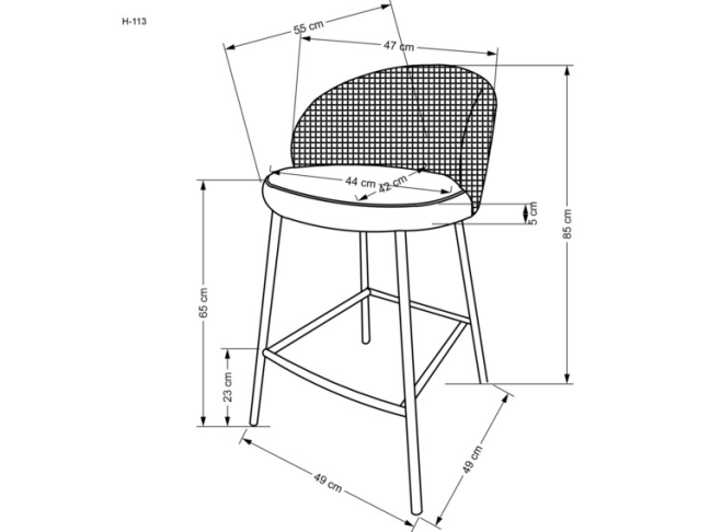Baro kėdė H-113 9