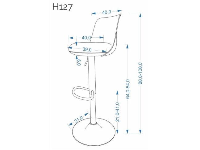 Baro kėdė H-127 1