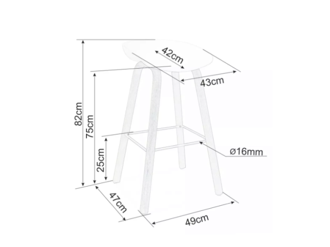 Baro kėdė STING 3 Baro kėdė STING 3