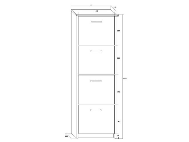 Batų dėžė 4K 3 Batų dėžė 4K 3