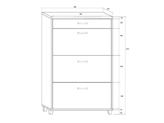 Batų dėžė ARES 3/1 2 Batų dėžė ARES 3/1 2