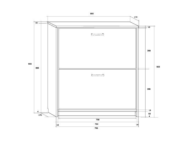 Batų dėžė ATHENA 2 1 Batų dėžė ATHENA 2 1