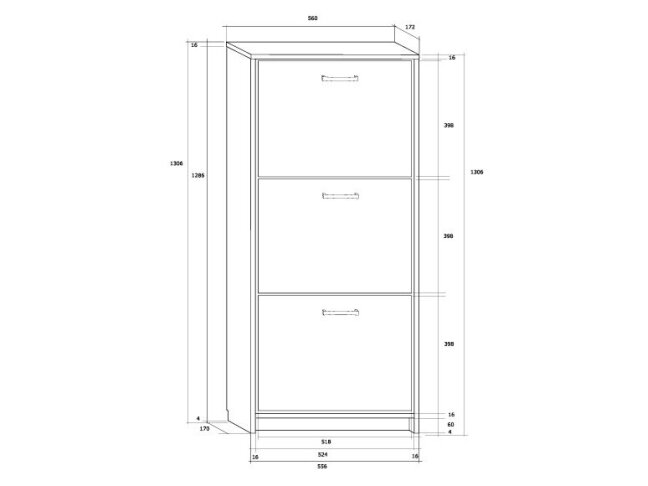 Batų dėžė ATHENA 3/60L 1 Batų dėžė ATHENA 3/60L 1