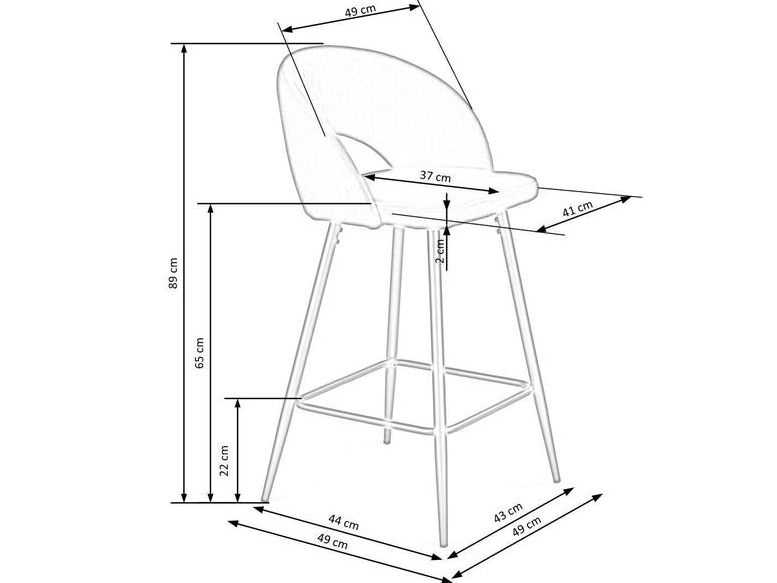 Baro kėdė H-96 10 Baro kėdė H-96 10