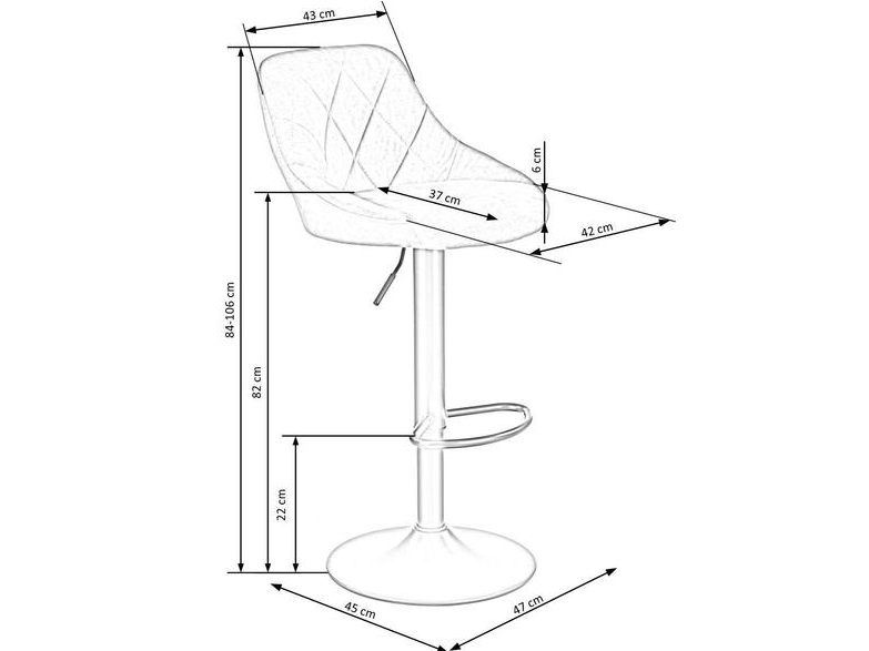 Baro kėdė H-101 9 Baro kėdė H-101 9